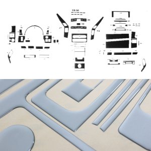Mercedes Benz Sprinter Van Dashboard Kit - Omac - 57 Pcs. (Alu.) - '06-'18 Mercedes Benz Sprinter Van Dashboard Kit - Omac - 57 Pcs. (Alu.) - '06-'18